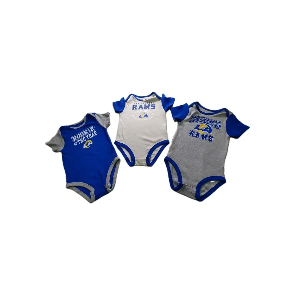 NFL Los Angeles RAMS Football 3 Piece Shirt Set Infant 18 months New (0036)